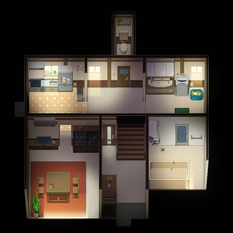 ノスタルジータイルセット【現代内装1】