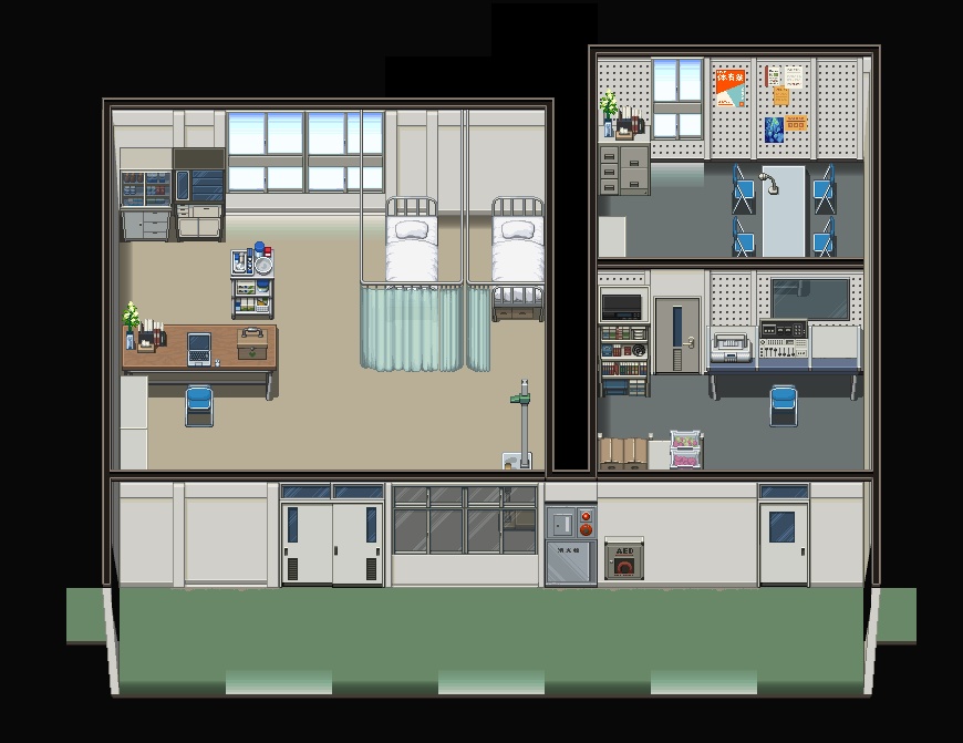 ノスタルジータイルセット【学校】