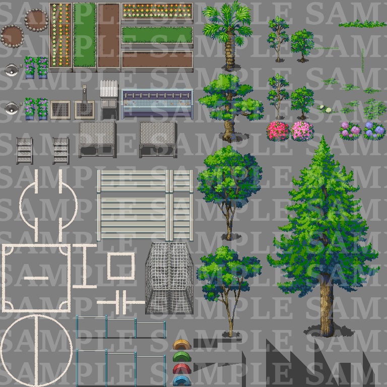 ノスタルジータイルセット【学校】