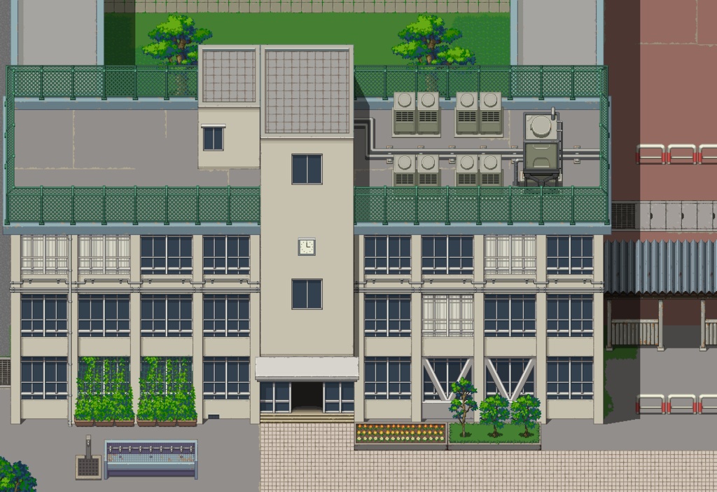 ノスタルジータイルセット【学校】