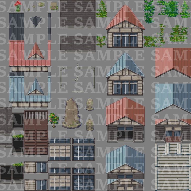 ノスタルジータイルセット【学校】