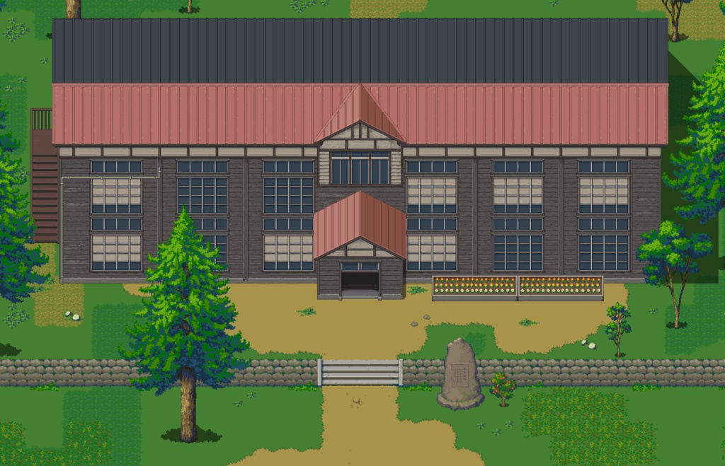 ノスタルジータイルセット【学校】