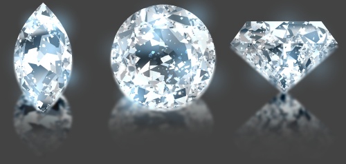 【クリスタ】ダイヤを塗るブラシ1‐10セット/HJ【素材】