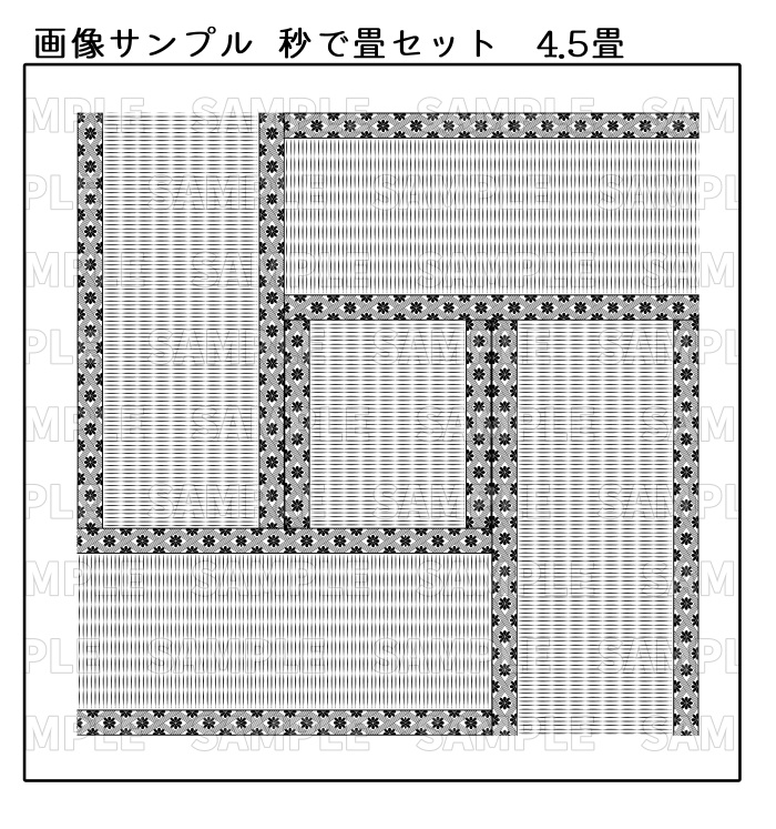 【クリスタ7種入】秒で畳セット/HJ【素材】