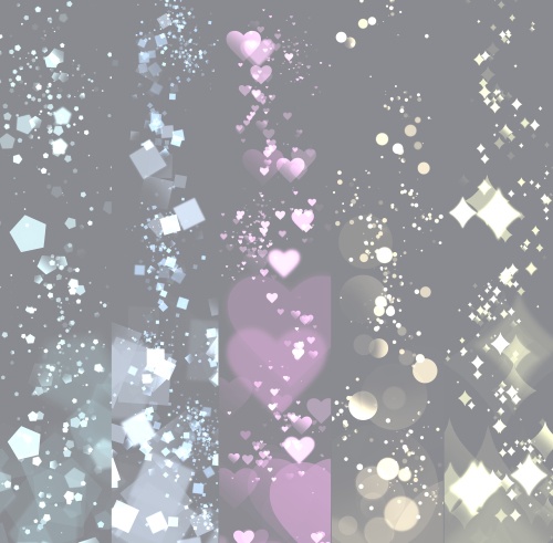 【クリスタ】グリッターブラシ・5種セット【素材】