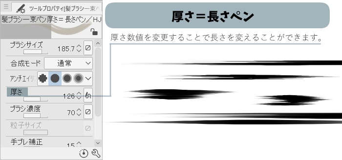 【クリスタ】HJ髪塗りブラシ6種セット【素材】