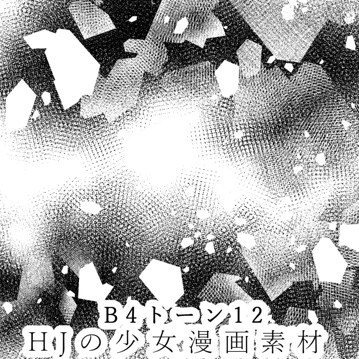 【JPG画像/単品売り】B4トーン12【グレスケ素材】