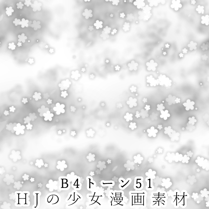 【JPG画像/単品売り】B4トーン51【グレスケ素材】