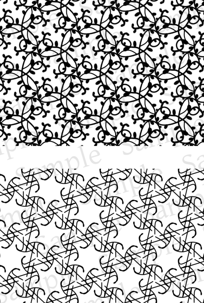 【クリスタ】かわいい背景パターン/103種入 【素材】