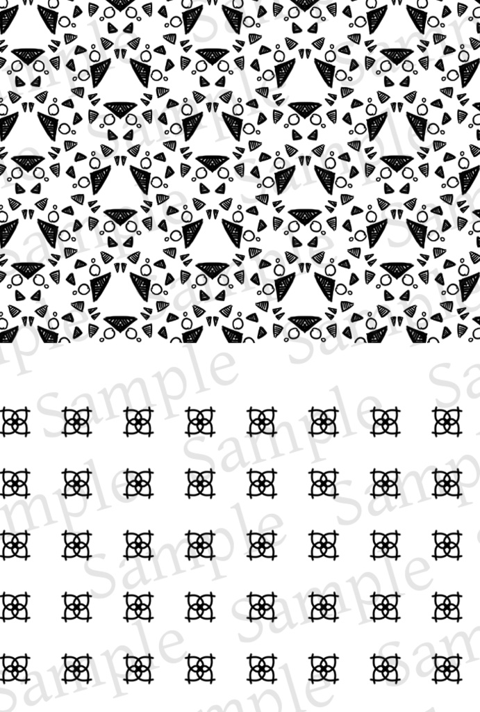 【クリスタ】かわいい背景パターン/103種入 【素材】