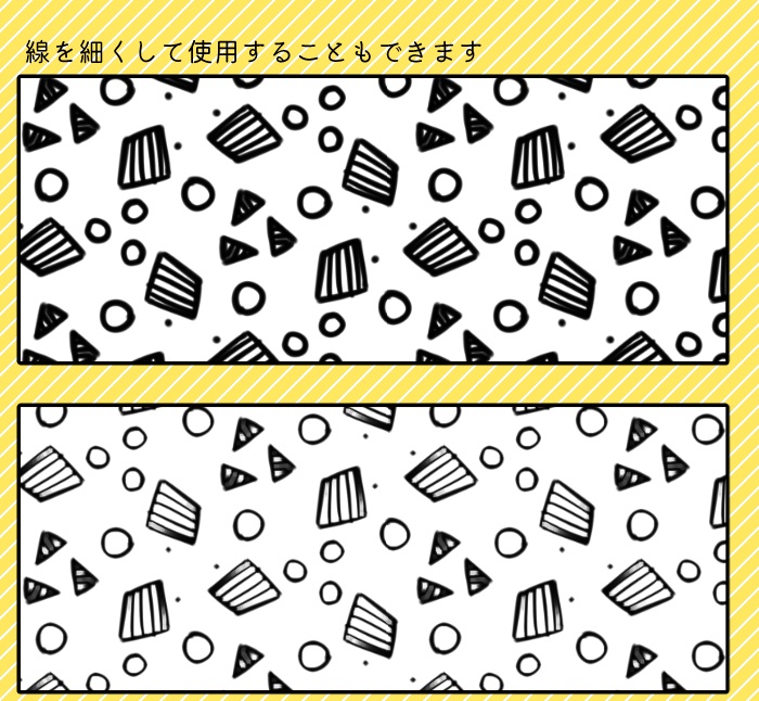 【クリスタ】かわいい背景パターン/103種入 【素材】