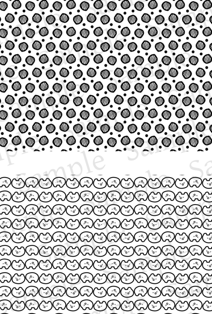 【クリスタ】かわいい背景パターン/103種入 【素材】