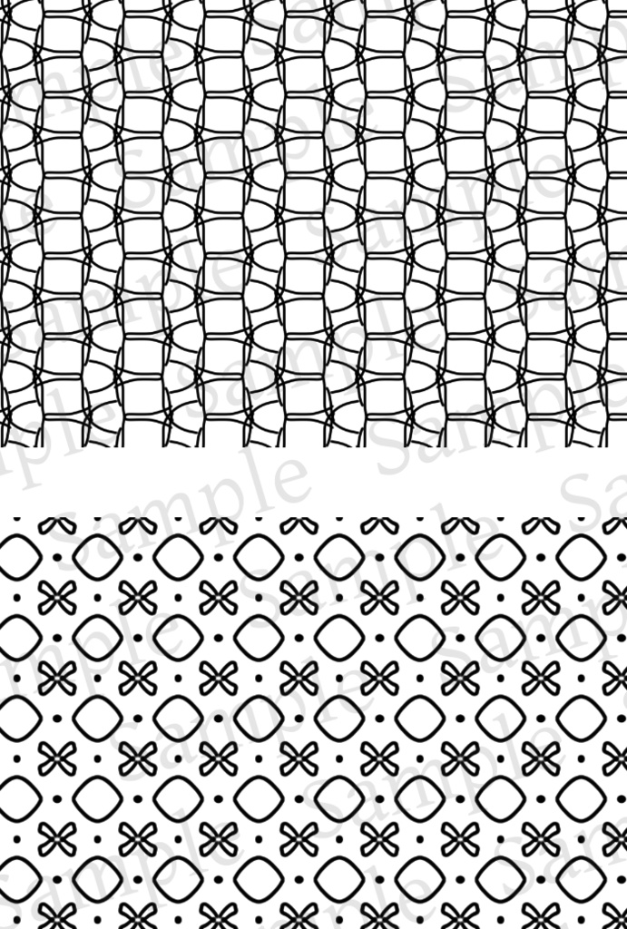 【クリスタ】かわいい背景パターン/103種入 【素材】