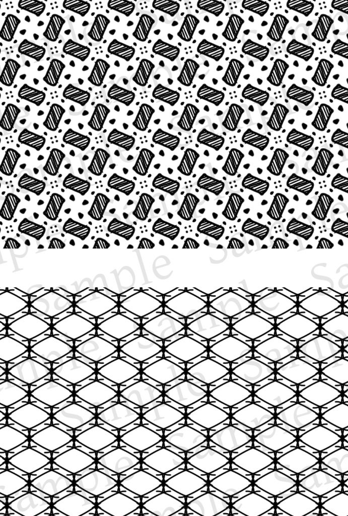 【クリスタ】かわいい背景パターン/103種入 【素材】