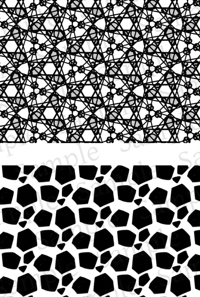 【クリスタ】かわいい背景パターン/103種入 【素材】