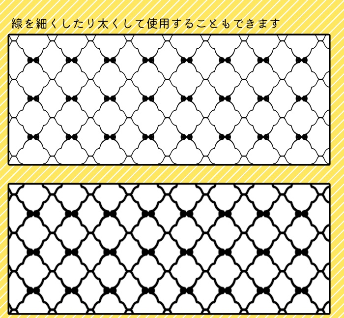 【PNG画像/単品売り】かわいい背景パターン0002【グレスケ素材】