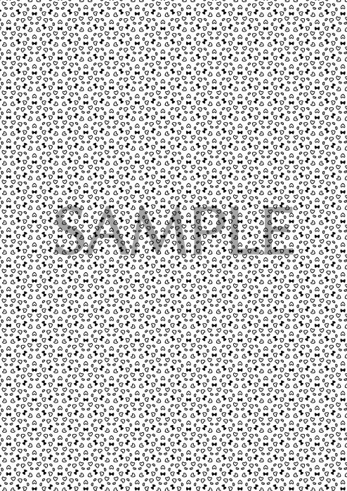 【PNG画像/単品売り】かわいい背景パターン0003【グレスケ素材】