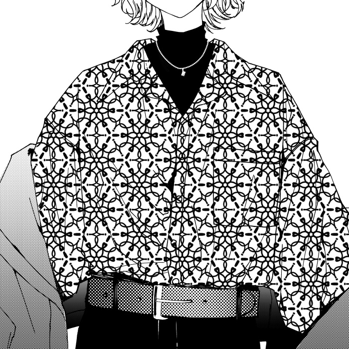 【PNG画像/単品売り】かわいい背景パターン0007【グレスケ素材】