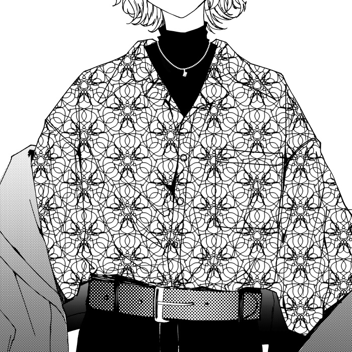 【PNG画像/単品売り】かわいい背景パターン0009【グレスケ素材】