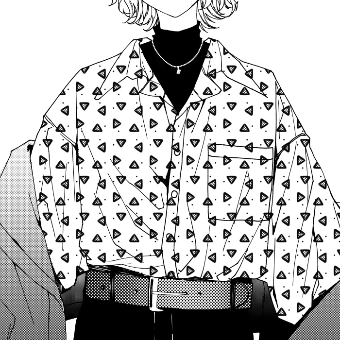 【PNG画像/単品売り】かわいい背景パターン0010【グレスケ素材】