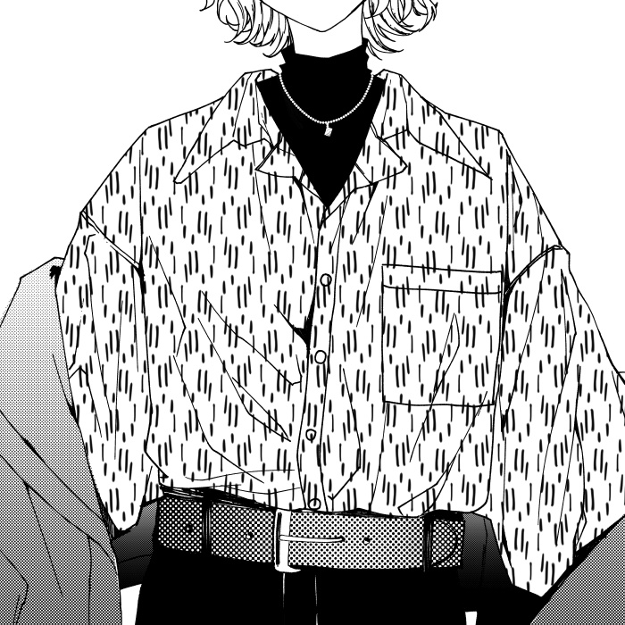 【PNG画像/単品売り】かわいい背景パターン0013【グレスケ素材】