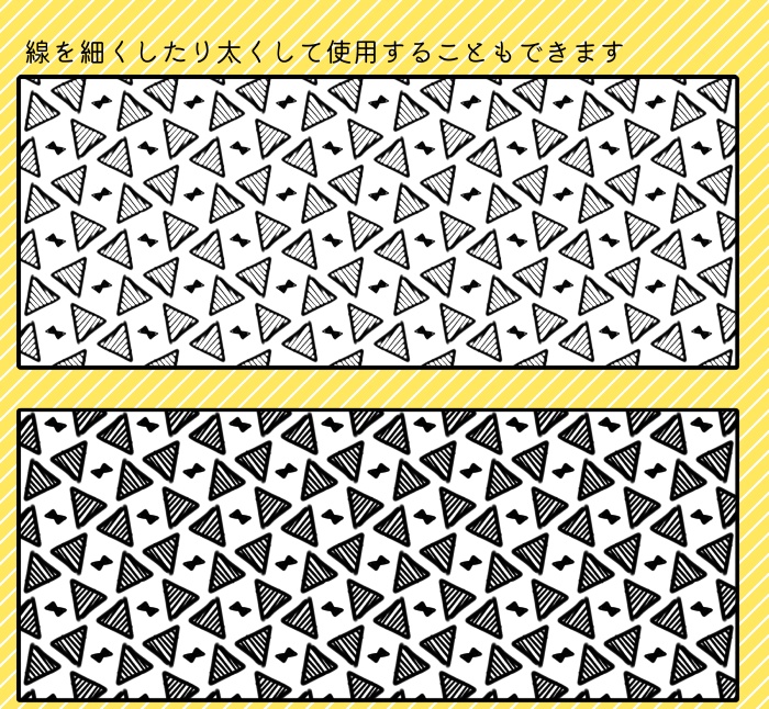 【PNG画像/単品売り】かわいい背景パターン0014【グレスケ素材】