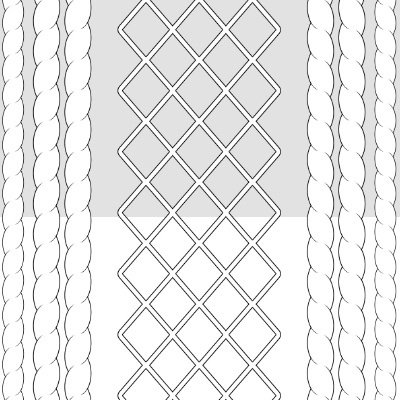 【クリスタ】HJブラシ&画像◆ケーブル編みセット【素材】