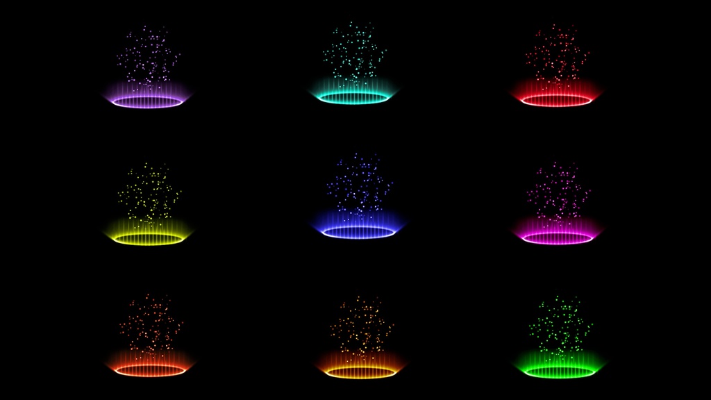 【キラキラ】魔法陣ループ素材9点(透過):単品あり