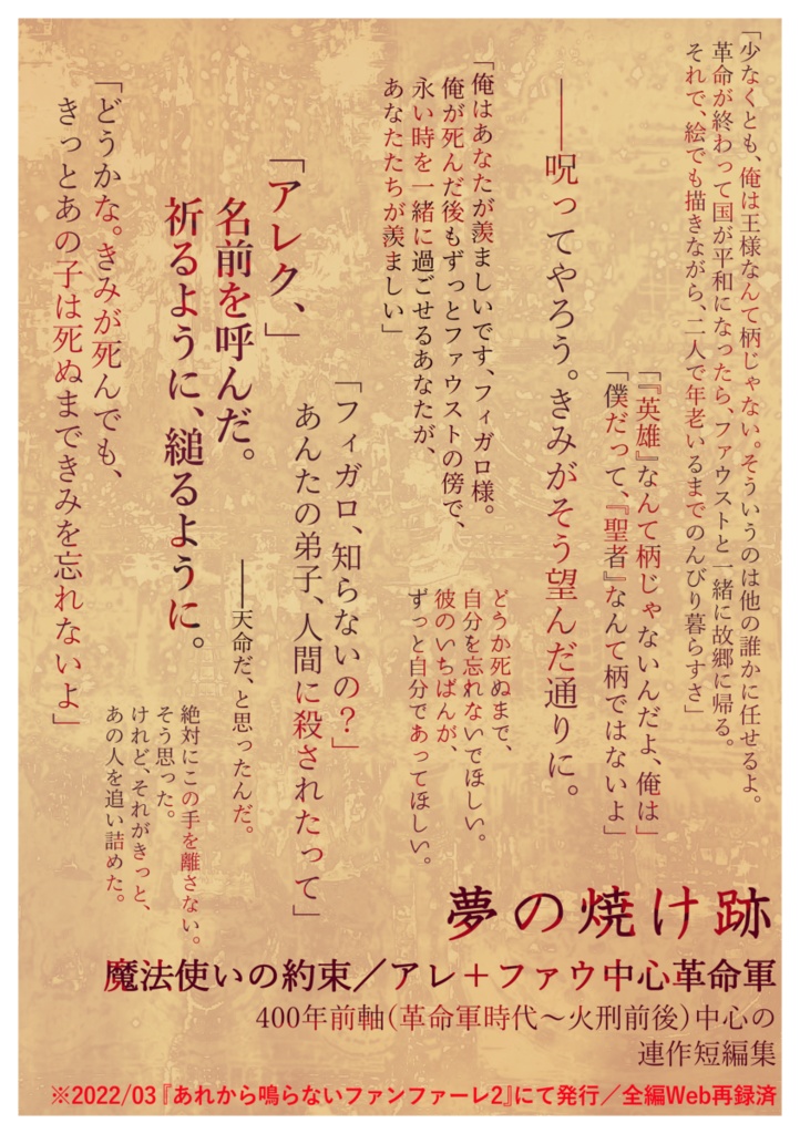 夢の焼け跡【匿名配送】