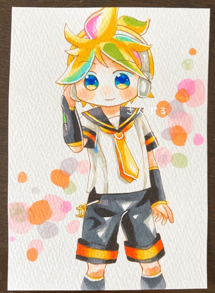 手描きイラスト VOCALOID 鏡音レン