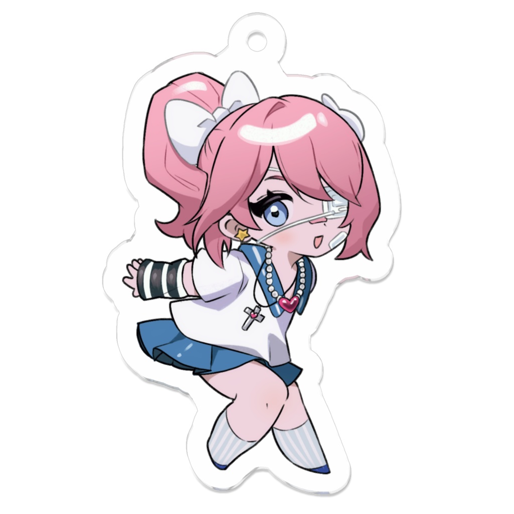 「ラズベリー・ソーダ」アクリルキーホルダー