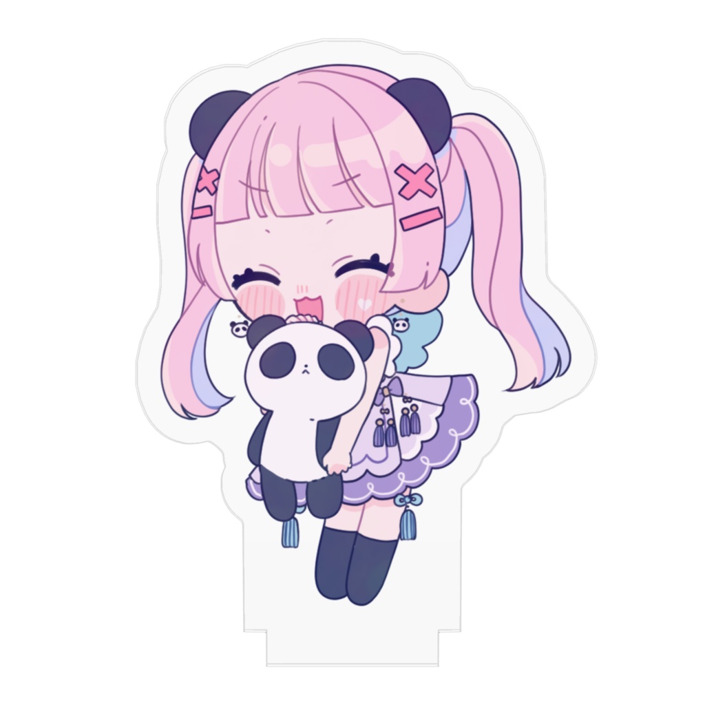 パンダ抱えにっこり豆姫アクスタ