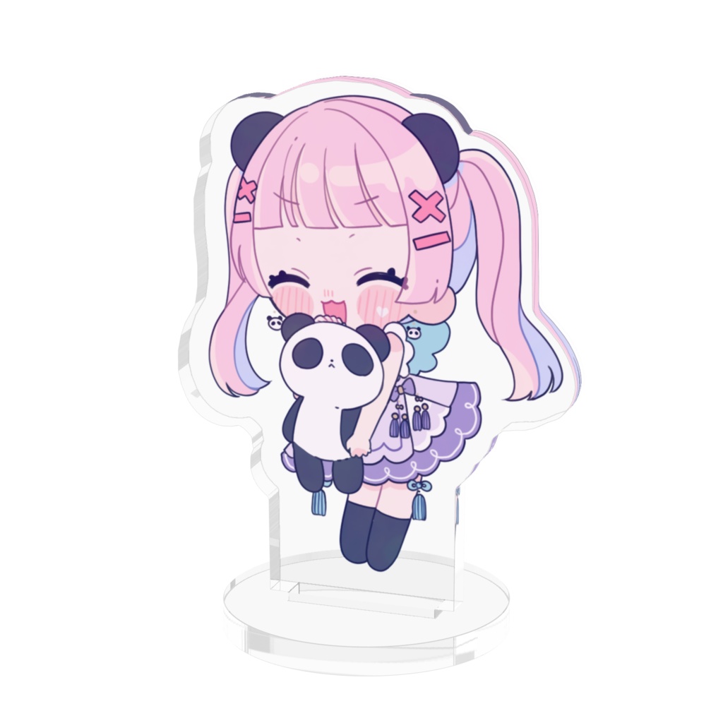 パンダ抱えにっこり豆姫アクスタ