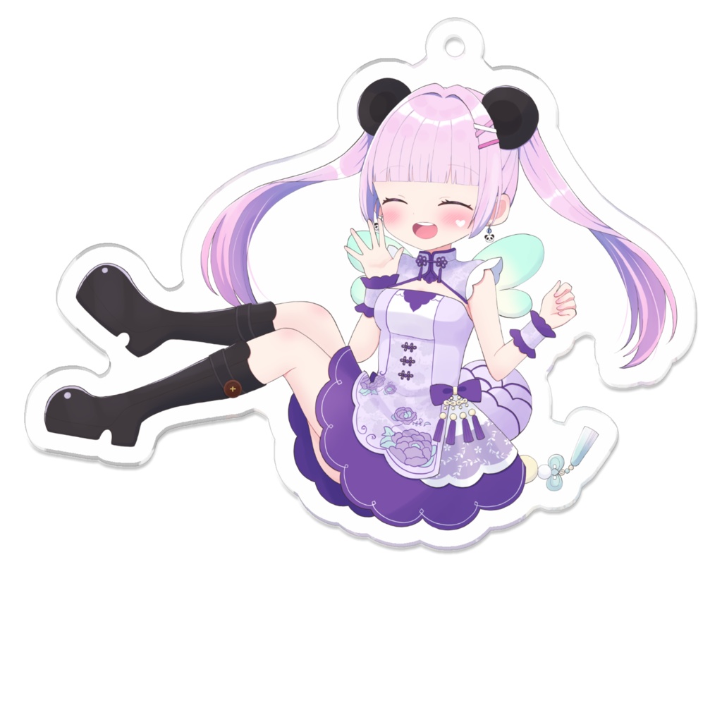 にっこりおすわり豆姫アクキー