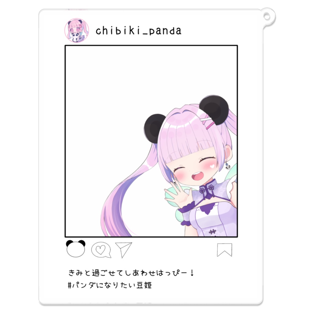 panstagram風にっこりアクキー