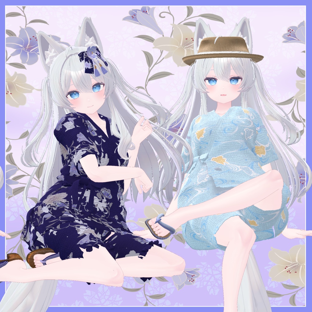 ライム対応 男女兼用甚平セット Unisex jinbei set for Lime