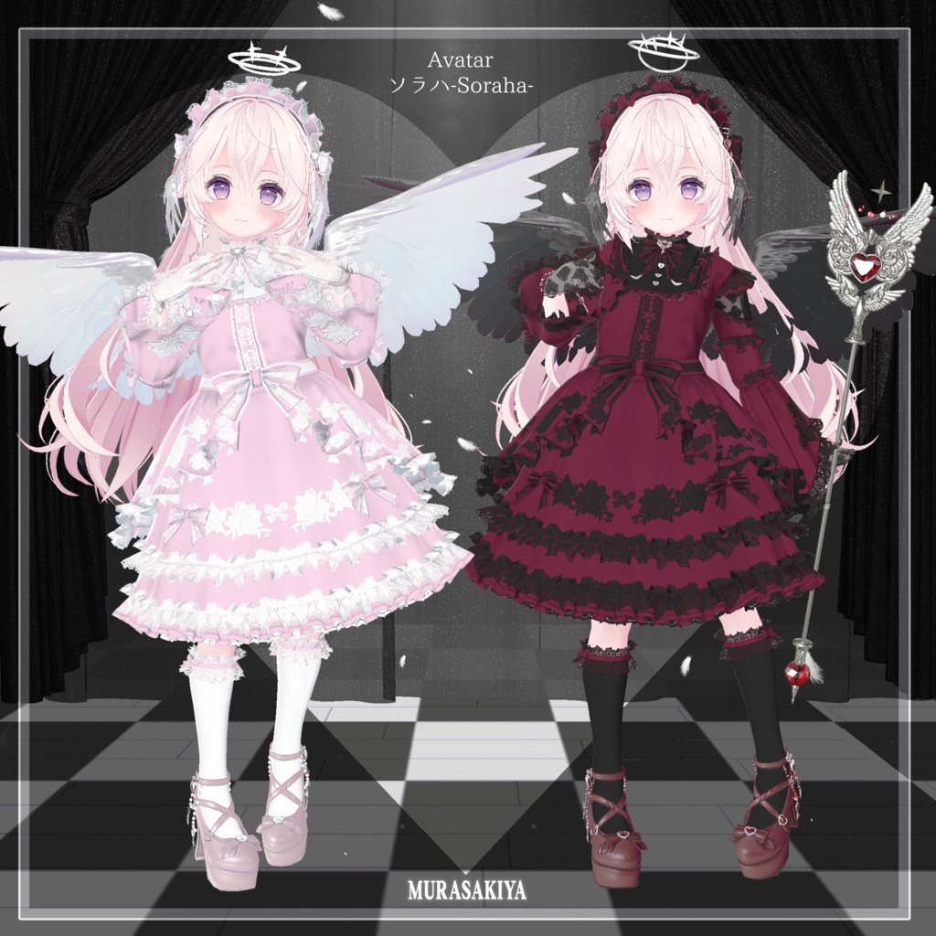 42アバター対応 OLD SCHOOL LOLITA 懐古ロリータ (Angel Set付) #MURASAKIYA