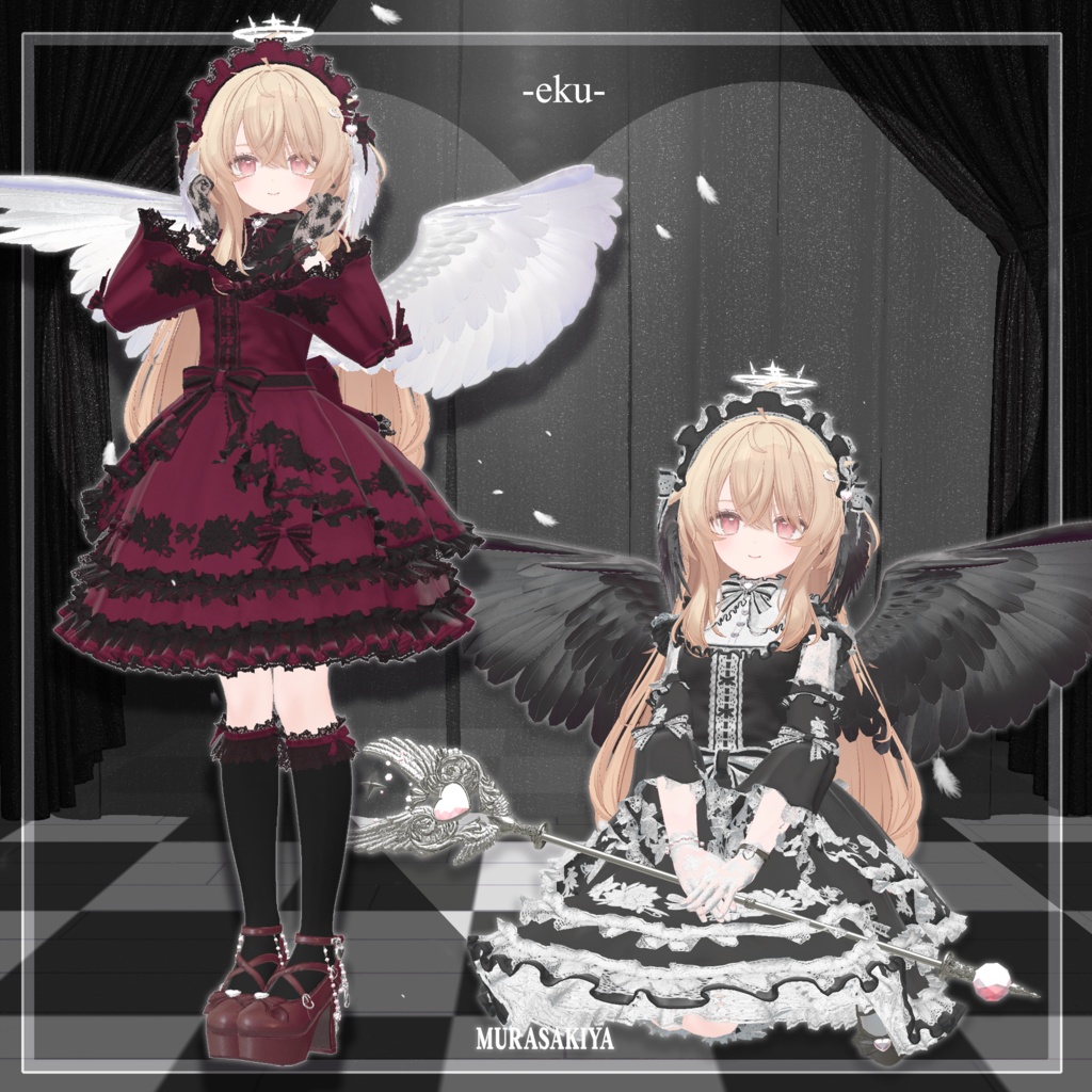 42アバター対応 OLD SCHOOL LOLITA 懐古ロリータ (Angel Set付) #MURASAKIYA