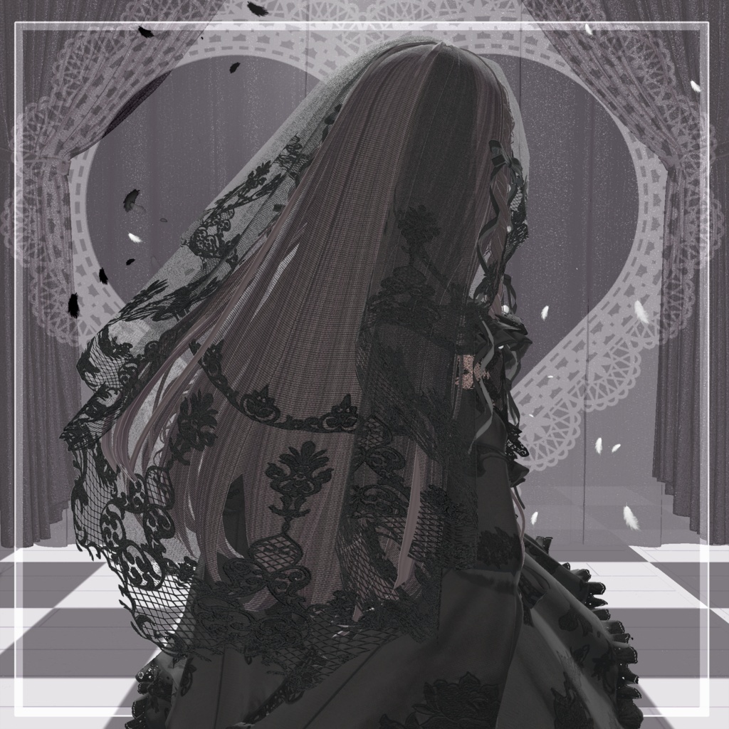 【Free】無料 Maria Lace Veil #MURASAKIYA