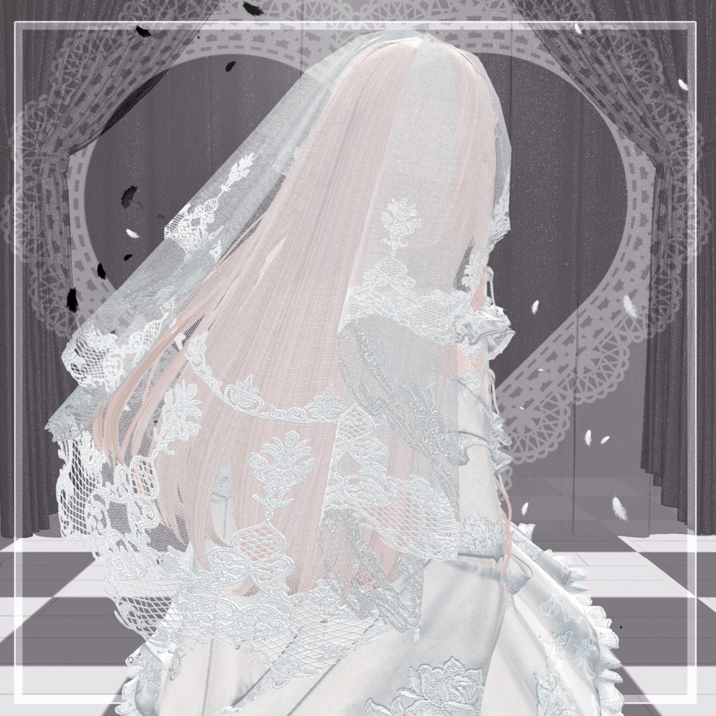 【Free】無料 Maria Lace Veil #MURASAKIYA