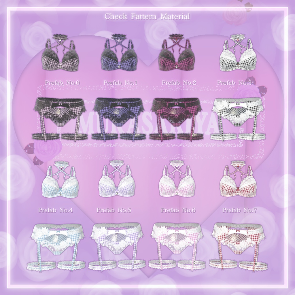 44アバター対応 懐古薔薇 Nostalgic Rose Lingerie (薔薇の開花アニメーション付) #MURASAKIYA