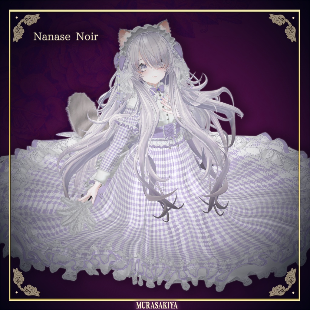 複数アバター対応 麗猫メイド Victorian Whiskers Maid 猫セット付 #MURASAKIYA