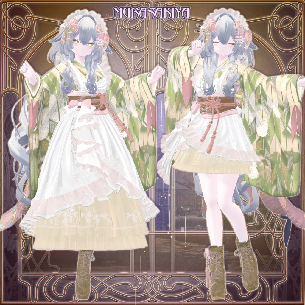 麗夢千歳 和風メイドロリータ MAIKO MAID IN REVERIE #MURASAKIYA ワールド展示中 ギミック付き4パターン衣装