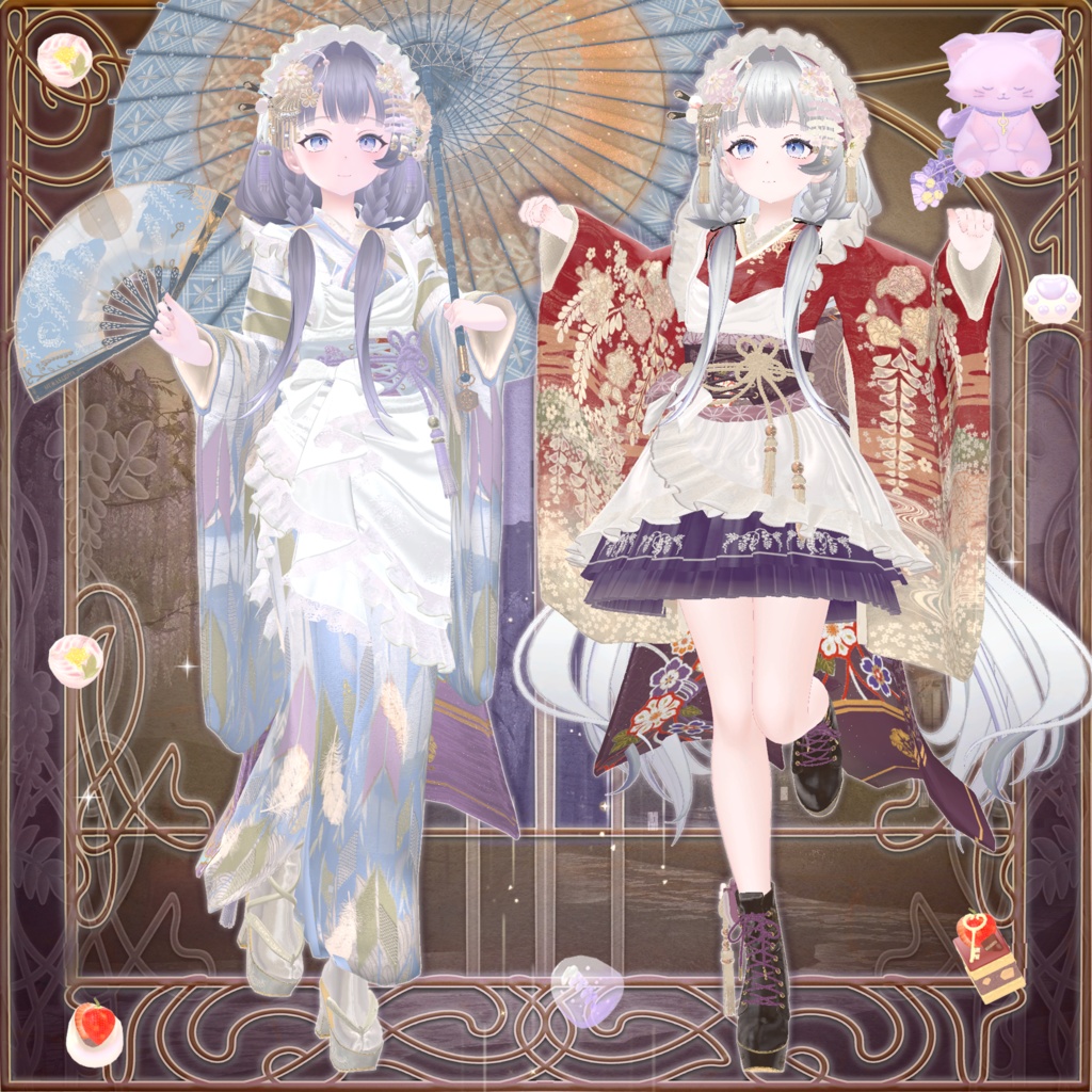 麗夢千歳 和風メイドロリータ MAIKO MAID IN REVERIE #MURASAKIYA ワールド展示中 ギミック付き4パターン衣装