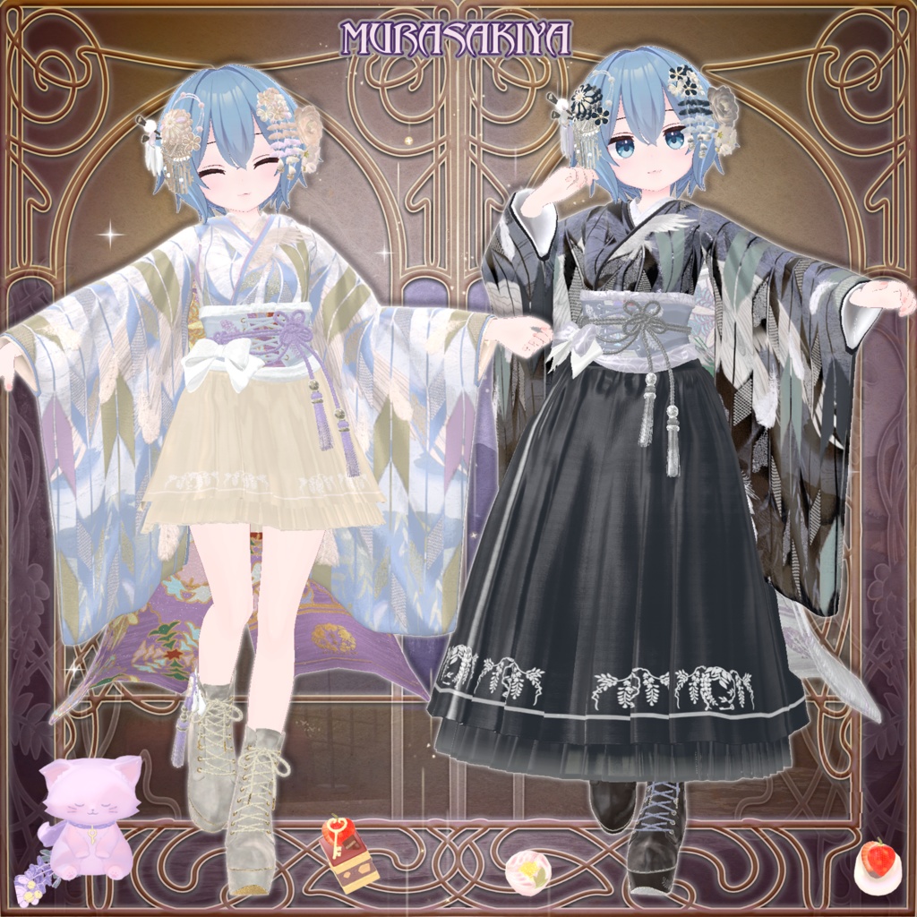 麗夢千歳 和風メイドロリータ MAIKO MAID IN REVERIE #MURASAKIYA ワールド展示中 ギミック付き4パターン衣装