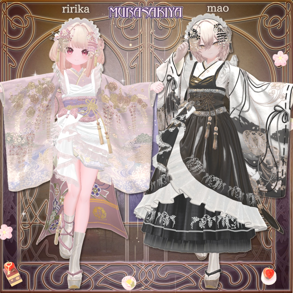 麗夢千歳 和風メイドロリータ MAIKO MAID IN REVERIE #MURASAKIYA ワールド展示中 ギミック付き4パターン衣装