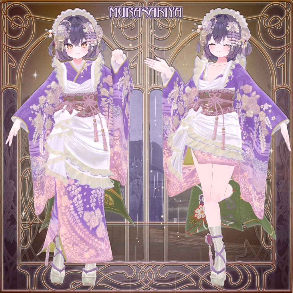 麗夢千歳 和風メイドロリータ MAIKO MAID IN REVERIE #MURASAKIYA ワールド展示中 ギミック付き4パターン衣装