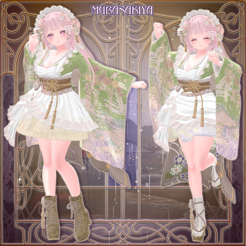 麗夢千歳 和風メイドロリータ MAIKO MAID IN REVERIE #MURASAKIYA ワールド展示中 ギミック付き4パターン衣装