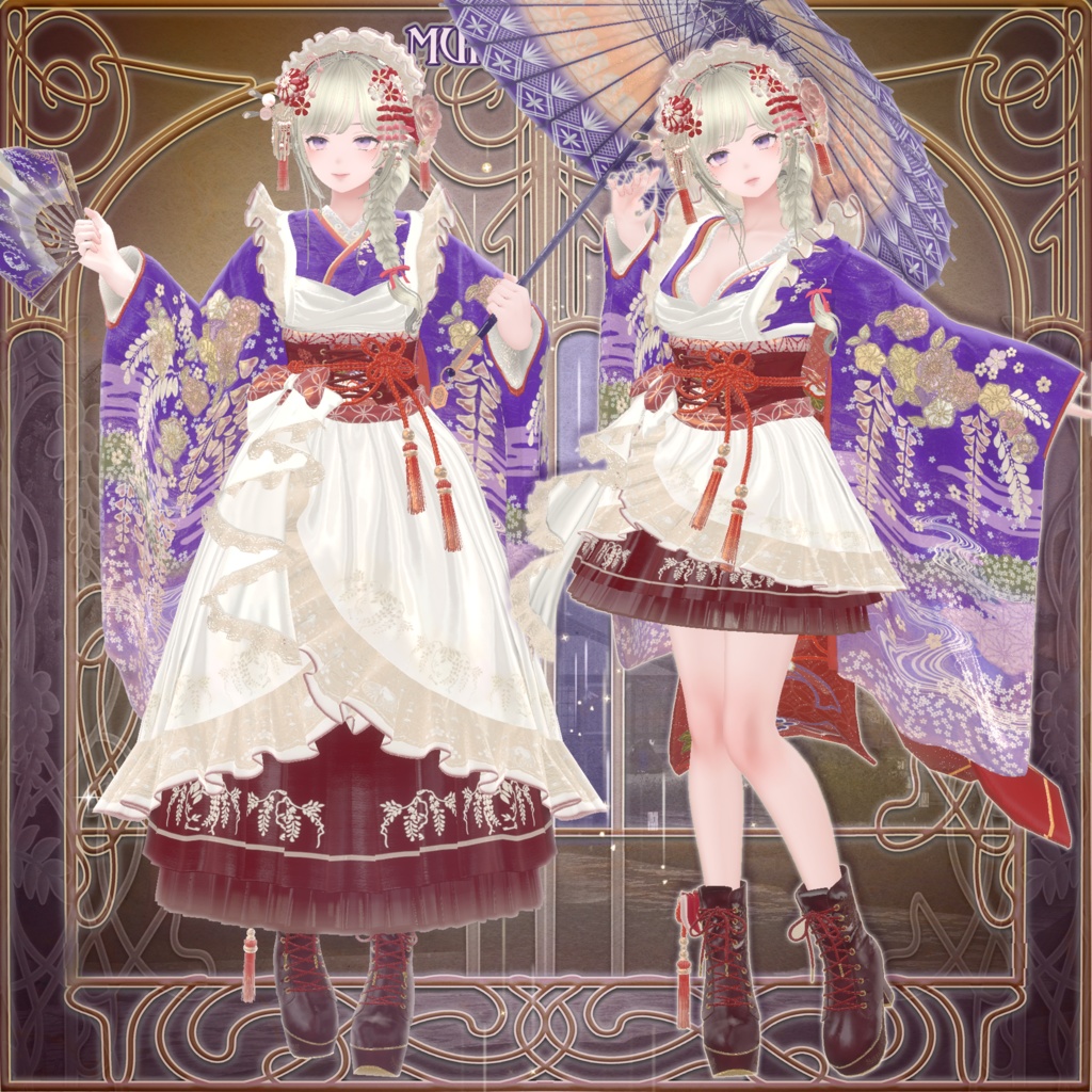 麗夢千歳 和風メイドロリータ MAIKO MAID IN REVERIE #MURASAKIYA ワールド展示中 ギミック付き4パターン衣装