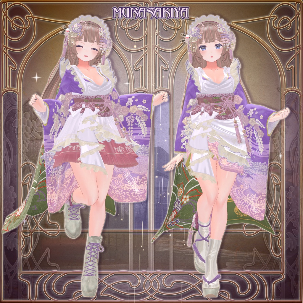 麗夢千歳 和風メイドロリータ MAIKO MAID IN REVERIE #MURASAKIYA ワールド展示中 ギミック付き4パターン衣装